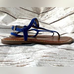 Sam Edelman Gigi blue suede sandal SIZE 8
